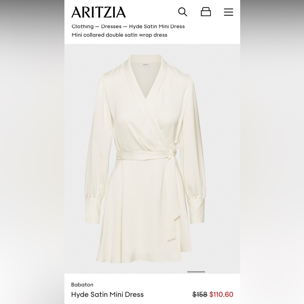 Babaton Cream Mini Dress